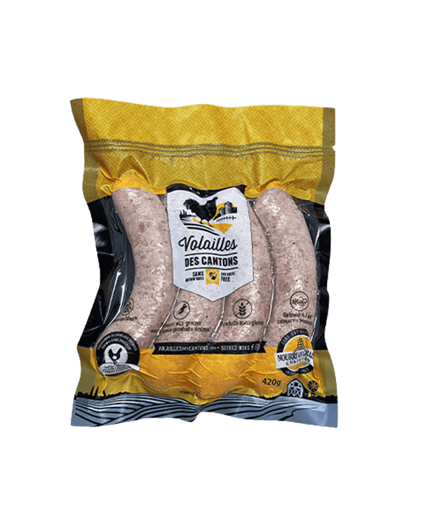 Saucisse Poulet Nature (Sel/Poivre)